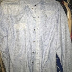 Western baby blue shirt